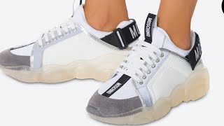 MOSCHINO SNEAKERS TEDDY SHOES WITH STRAP