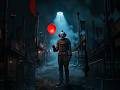 Horror Clown Loop 🎈 Deep Smile &amp; Smoke | 4K #Shorts