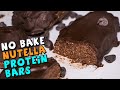 No Bake Nutella PROTEIN Bars Recipe