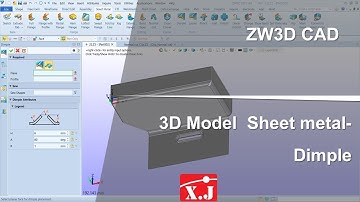 ZW3D คู่มือ สอนการใช้งาน CAD - Form - Dimple