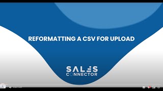 Reformatting A CSV For Upload
