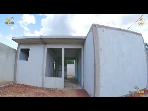 Vídeo: Casa de concreto aerado chave na mão - habitação confiável no menor tempo possível