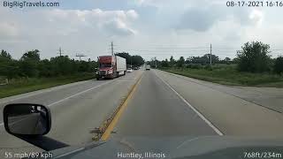 BigRigTravels LIVE | Woodstock to Schiller Park, IL (8/17/21 3:57 PM)