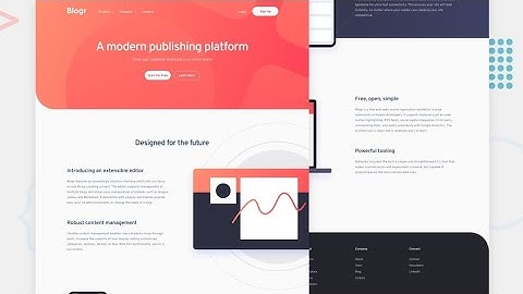 Blogr landing page - Frontend Mentor Challenge - Part I