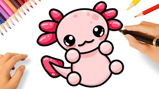 HOW TO DRAW AN AXOLOTL