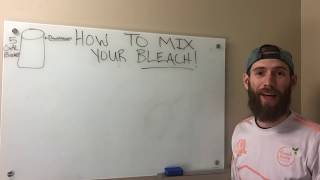 Pressure Washing: How to Mix Bleach