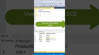 SQL Trick Using COALESCE function #sqltricks #sqltips screenshot 2