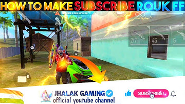 How To Make Subscribe Animation | Subscribe Animation Like Ruok FF | Subscribe Animation | Free Fire