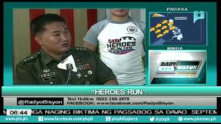 Guests: Col. Benjamin Hao, Lt. Cindy Quintos & 2nd Lt. Jerome Jacuba TOPIC: "Heroes Run"