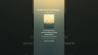We Wait Upon Your Whisper v1