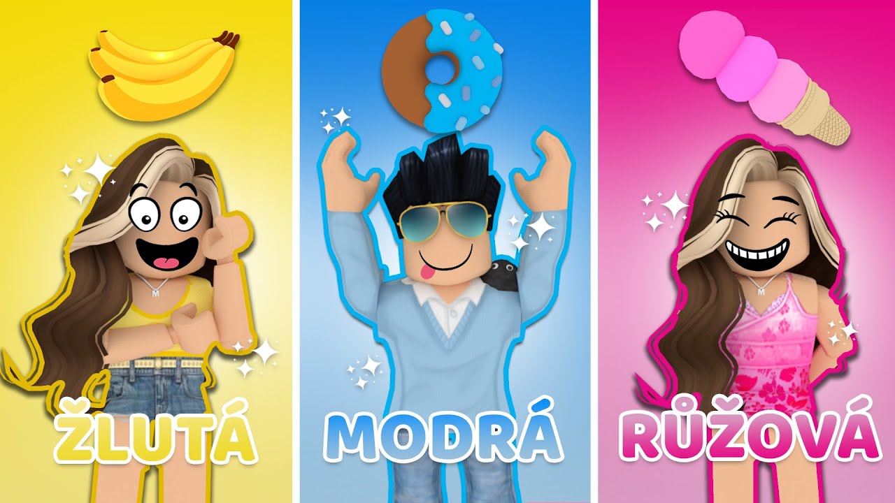 NAKUPUJEME STEJNOU BARVU NA NOVÝCH MAPÁCH!😂Roblox Eat Same Color Food w/@VendaliRoblox​