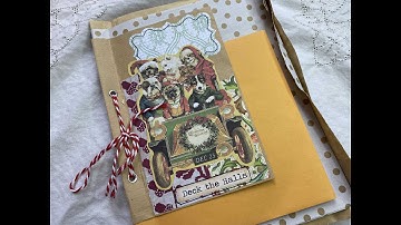 Craft with me | PART 2 Christmas ephemera holder inspired by Liz