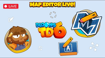 🔴 LIVE - BTD6 UPDATE 39 IS HERE!!! - DIVING INTO THE MAP EDITOR! | DrSpazz