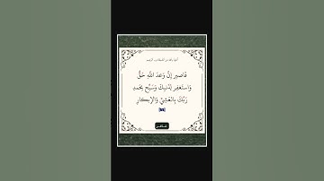 سورة غافر - سورة 40 - اية 55