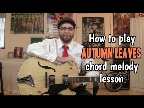 Easy Autumn Leaves Chord Melody Lesson