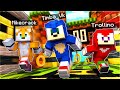 MINECRAFT pero SOMOS SONIC POR 1 DÍA 😱👻 Los COMPAS MIKECRACK TROLLINO Y TIMBA