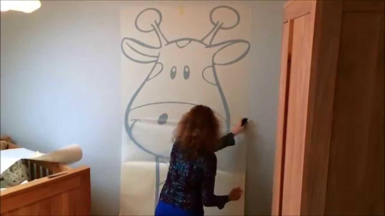 Hoe plak je een muursticker? - YouTube