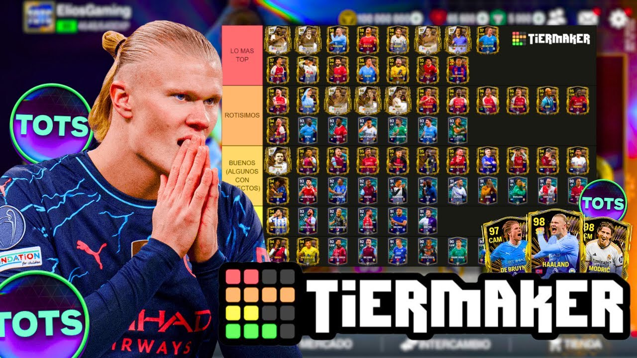 TIERLIST MEJORES JUGADORES TOTS DE FC MOBILE!! - CUALES CARTAS VALEN LA ...