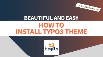 T3 Templates: How to Install TYPO3 Theme manually