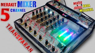 CARA MERAKIT MIXER 5 CHANNEL BOX AKRILIK TRANSPARAN!!