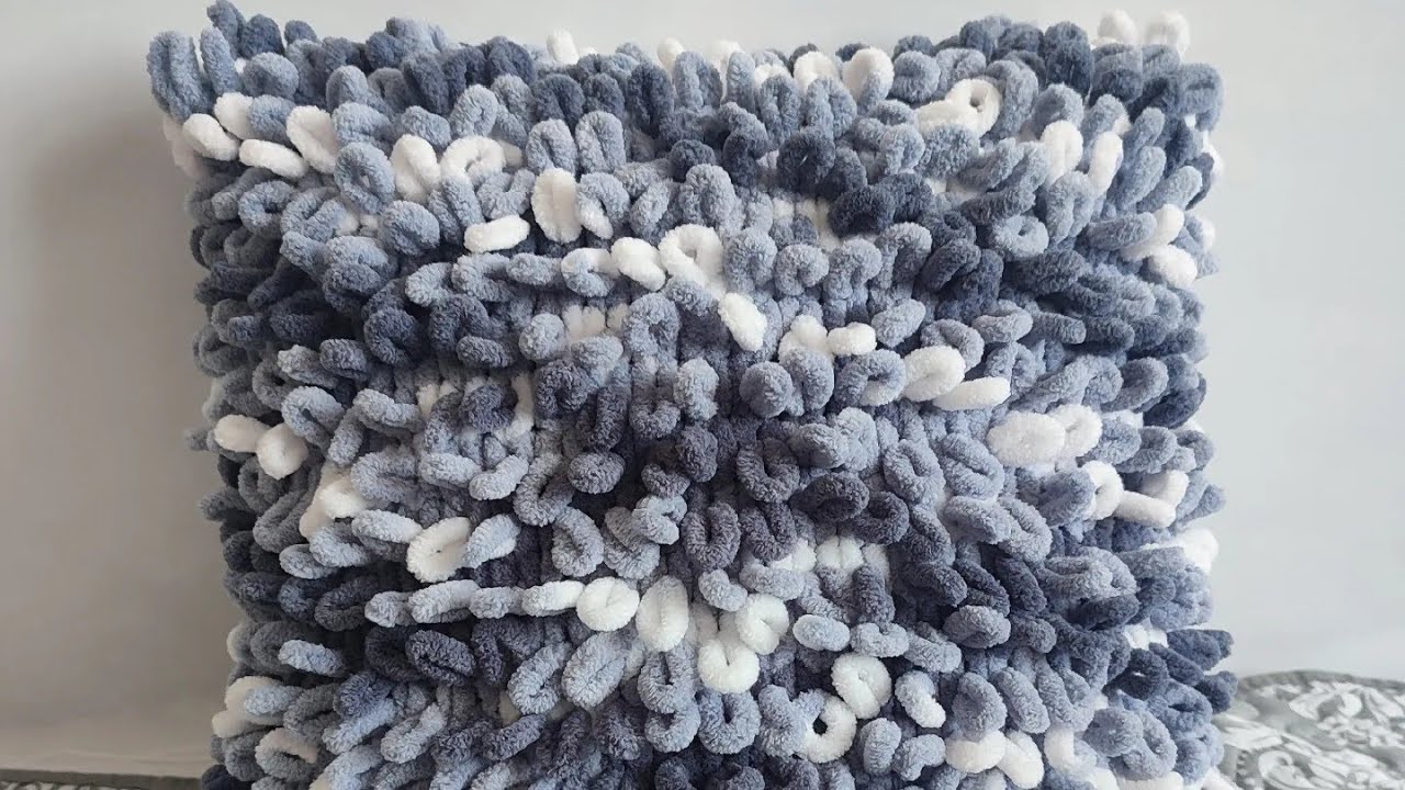 Възглавница от Ализе Пуфу Файн/Alize Puffy Fine pillow/Подушка из Alize Puffy Fine