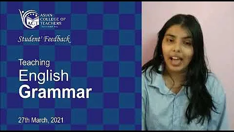 Asian College of Teachers Review Donna Jacob  | Te...