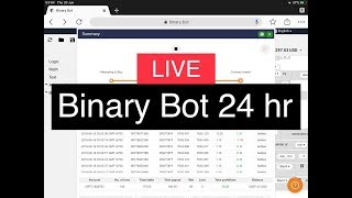 🔴 [ Live ] Binary Bot 24 hr. - Road to get 1000$ #3