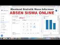 Membuat grafik Statistik Menu Informasi - Aplikasi absen siswa online appsheet lengkap part 8