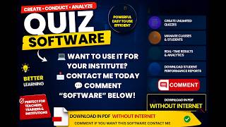 Quiz Software for Schools & Teachers | Create Quizzes & Download PDF Student Reports screenshot 3