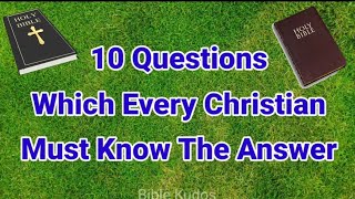 General Bible Quiz || 10 Amazing Questions and Answers (Part-1) screenshot 1
