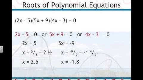 Finding Roots with the Zero Product Property Example