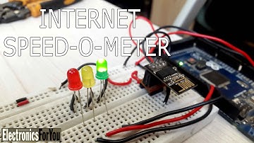 DIY Internet Speed-O-Meter using ESP8266 + Arduino
