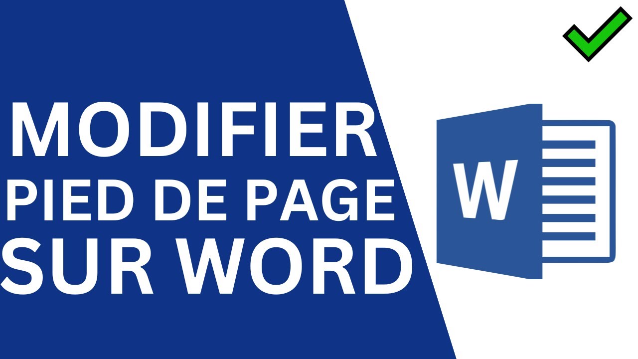 Comment Modifier Le Pied de Page dans Microsoft Word(100% Facile) - YouTube