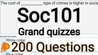 Soc101 Grand Quiz 10 Grand Quiz in a single video