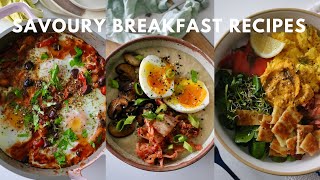 WINTER SAVOURY BREAKFAST RECIPES / Dairy free + high protein