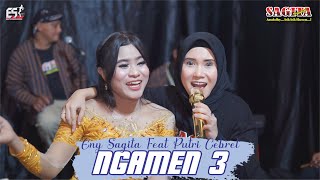 Video thumbnail of "Eny Sagita Feat Putri Cebret - Ngamen 3 | Dangdut (Official Music Video)"