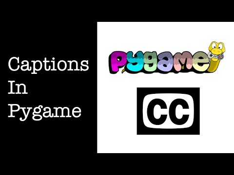 How to set a caption in Pygame!  Pygame bascics #2