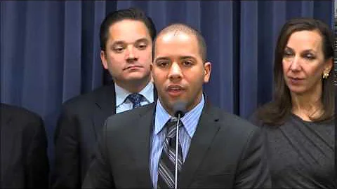 Xavier McElrath-bey Speaking at a Press Conference