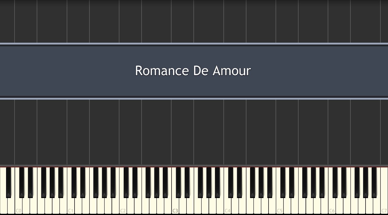 Romance De Amour (Piano Tutorial) - Youtube