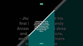 Jhonny Pereda hits 1st MLB home run as Mariners beat White Sox 5-3 to w #shorts