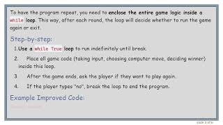 How to Use a while Loop to Repeat Your Python Game