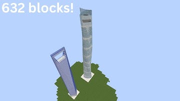 Building Shanghai Tower in Minecraft Timelapse!