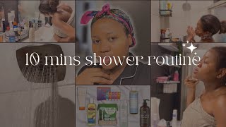 🛀My realistic 10mins everyday shower routine| Postpartum Skin care