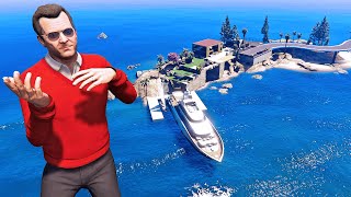 قراند 5 : مايكل يشتري جزيرة خاصة (مود الملياردير) | GTA V Michael's New Island Mod