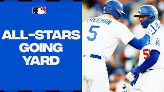 Dodger Dawgs! Mookie Betts, Freddie Freeman, and J.D. Martinez ALL go yard in LA!