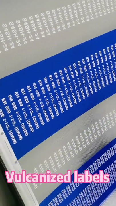 Hose vulcanization mark High-pressure hose trademark Vulcanization printing film