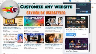 CUSTOMIZE any Website by Userstyles Custom Themes and Skins GIFT4YOU