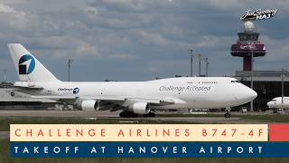 [4K] Challenge Airlines B747-4F (OO-ACE) Takeoff at Hanover Airport – 18.05.26