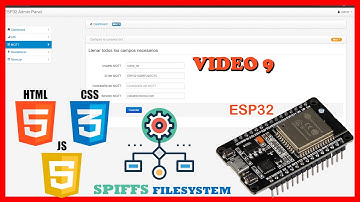 Video 9  Panel Administrativo HTML en servidor WEB programación del ESP32 restablecer el Equipo IOT
