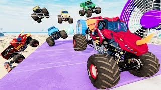 Testing MONSTER TRUCKS vs GIANT FANS in BeamNG Drive | Griff's Garage